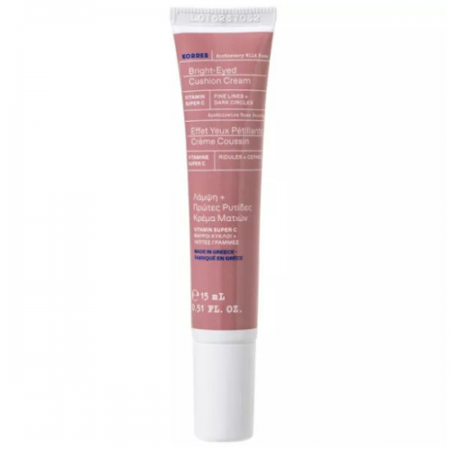 Korres Apothecary Wild Rose Brightening Κρέμα Ματιών για Λάμψη, Πρώτες Ρυτίδες & Μαύρους Κύκλους, 15ml