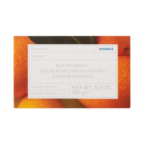 Korres Butter Soap Κουμκουάτ Σαπούνι Σώματος 150gr