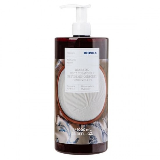 Korres Renewing Body Cleanser Yoghurt, Αφρόλουτρο Γιαούρτι 1000ml