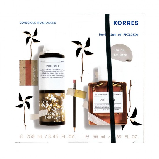 Korres Promo Eau de Toilette Philosia Γυναικείο Άρωμα, 50ml & Αφρόλουτρο 250ml