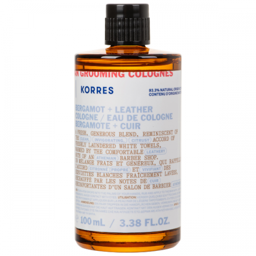 Korres Athenian Grooming Eau de Cologne Bergamot & Leather Άρωμα για Άνδρες 100ml