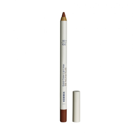 Korres Solid Color Lip Liner  02 Neutral Nude Μολύβι Χειλιών 1.2g