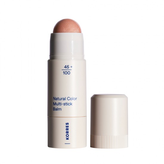 Korres Natural Color Multi Stick Balm 02 Glass Peach Balm Για Χείλη & Ζυγωματικά 4.5gr