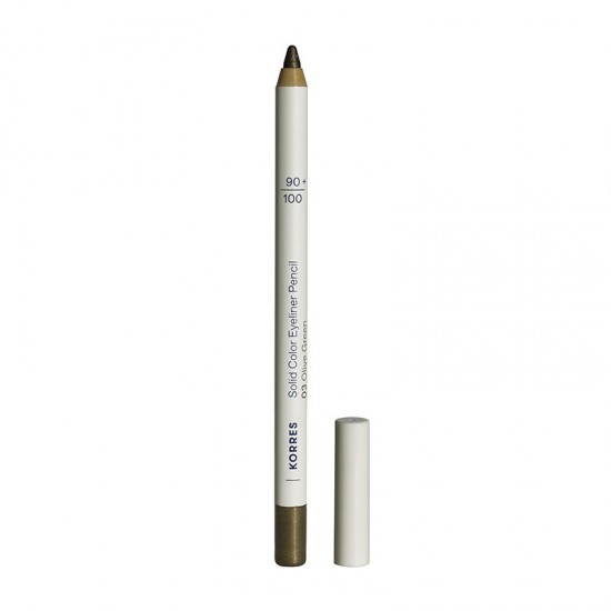 Korres Solid Color Eyeliner Pencil Μολύβι Ματιών 03 Olive Green Μολύβι Ματιών Χρώμα Πράσινο 1.2g