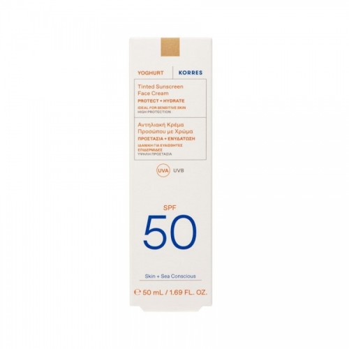 Korres Yoghurt Αντηλιακή Κρέμα Προσώπου SPF 50 με Χρώμα 50ml Korres Yoghurt Αντηλιακή Κρέμα Προσώπου SPF 50 με Χρώμα 50ml