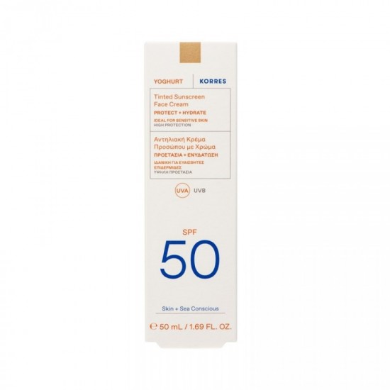 Korres Yoghurt Αντηλιακή Κρέμα Προσώπου SPF 50 με Χρώμα 50ml Korres Yoghurt Αντηλιακή Κρέμα Προσώπου SPF 50 με Χρώμα 50ml