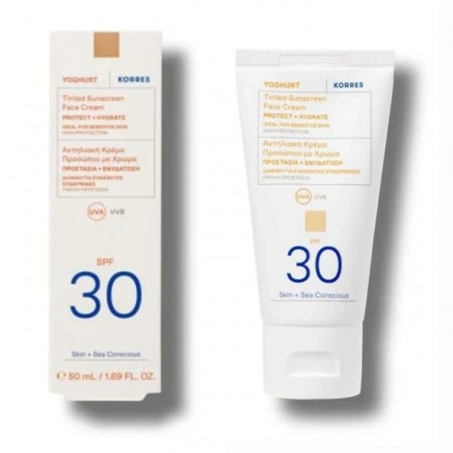 Korres Yoghurt Αντηλιακή Κρέμα Προσώπου με Χρώμα SPF 30 50ml Korres Yoghurt Αντηλιακή Κρέμα Προσώπου με Χρώμα SPF 30 50ml