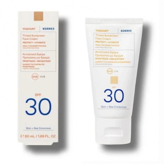 Korres Yoghurt Αντηλιακή Κρέμα Προσώπου με Χρώμα SPF 30 50ml Korres Yoghurt Αντηλιακή Κρέμα Προσώπου με Χρώμα SPF 30 50ml