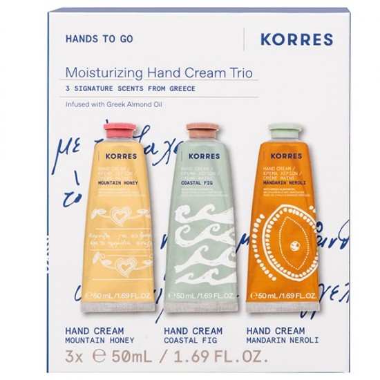 Korres Promo Moisturizing Hand Cream Κρέμα με Μέλι του Βουνού 50ml & Κρέμα Μεσογειακό Σύκο 50ml & Μανταρίνι Άνθη Νερατζιάς Κρέμα Χεριών 50ml