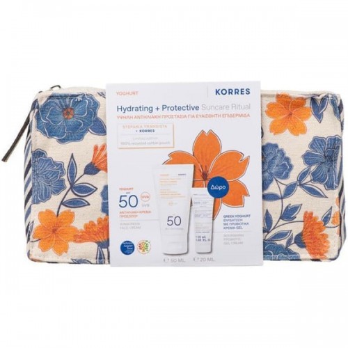 Korres Promo Hydrating & Protective Suncare Ritual με Yoghurt Αντηλιακή Κρέμα Προσώπου SPF 50 50ml & Δώρο Greek Yoghurt  Κρέμα-Ge Για Ενυδάτωση με Προβιοτικά 20ml