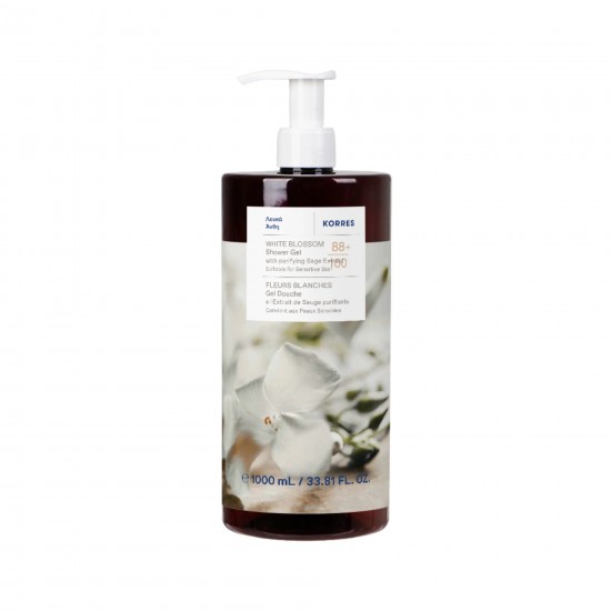 Korres Renewing Body Cleanser Aναζωογονητικό Αφρόλουτρο με Άρωμα Λευκά Άνθη 1000ml