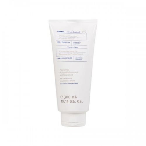 Korres Greek Yoghurt Probiotic Foaming Cream Cleanser Αφρώδης Κρέμα Καθαρισμού με Ελληνικό Γιαούρτι & Προβιοτικά 300ml