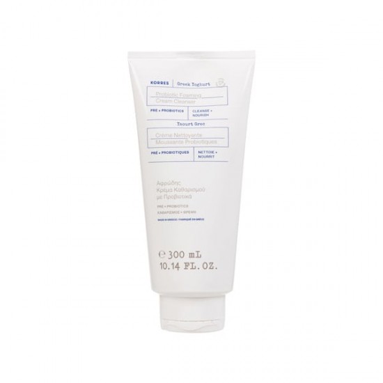 Korres Greek Yoghurt Probiotic Foaming Cream Cleanser Αφρώδης Κρέμα Καθαρισμού με Ελληνικό Γιαούρτι & Προβιοτικά 300ml Korres Greek Yoghurt Probiotic Foaming Cream Cleanser Αφρώδης Κρέμα Καθαρισμού με Ελληνικό Γιαούρτι & Προβιοτικά 300ml