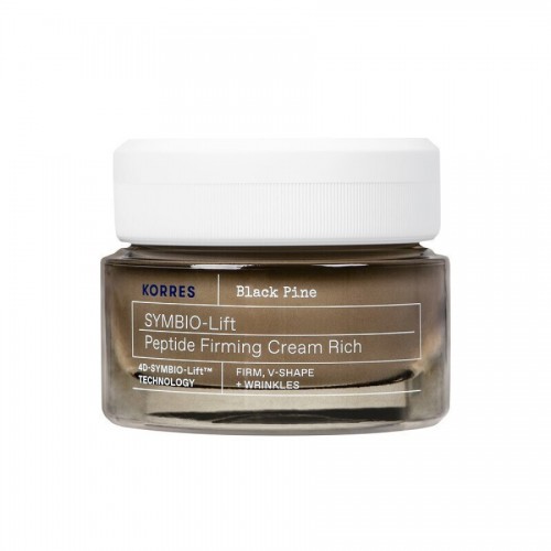 Korres Black Pine 4D SYMBIO-Lift Peptide FIrming Cream , Συσφικτική Κρέμα Προσώπου Μαύρη Πεύκη με Πεπτίδια για Ξηρές Επιδερμίδες 40ml 