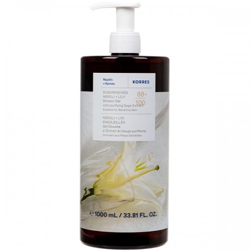 Korres Neroli & Lily Shower Gel Αφρόλουτρο με Άρωμα Νερόλι & Κρίνο Σε Μορφή Τζέλ 1lt