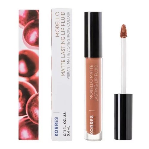 Korres Morello Matte Lasting Lip Fluid Νο.07 Tinted Nude 3,4ml Korres Morello Matte Lasting Lip Fluid Νο.07 Tinted Nude 3,4ml