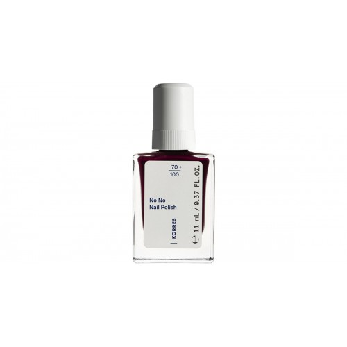 Korres No No Gloss Βερνίκι Νυχιών Μακράς Διαρκείας 59 Burgundy Red - Μπορντό 11ml