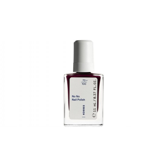 Korres No No Gloss Βερνίκι Νυχιών Μακράς Διαρκείας 59 Burgundy Red - Μπορντό 11ml