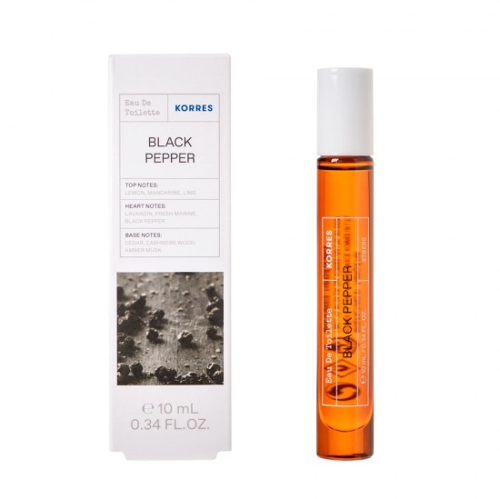 Korres Black Pepper Eau De Toilette Ανδρικό Άρωμα 10ml