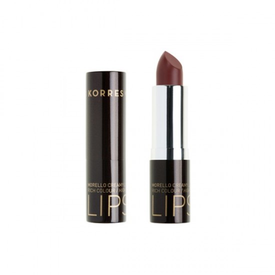  Korres Morello Creamy Lipstick No 34 Καφέ Μόκα, Σταθερό-Λαμπερό Αποτέλεσμα 3,5gr