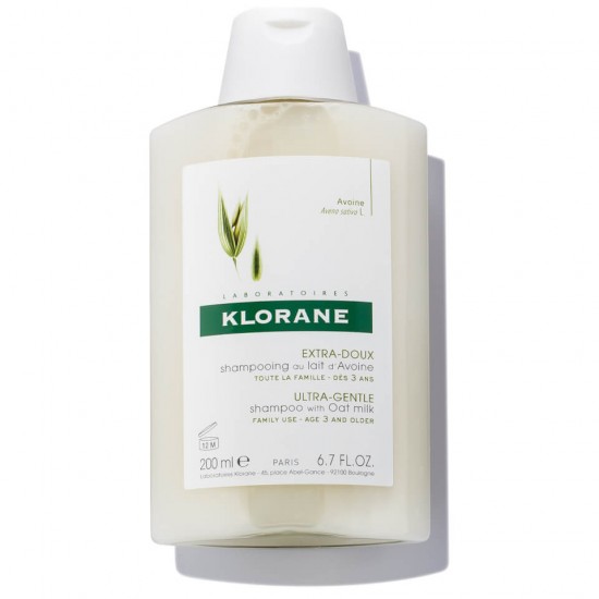 Klorane Shampooing au Lait D'avoine,Σαμπουάν με Γαλάκτωμα Βρώμης για Καθημερινή Χρήση 200ml