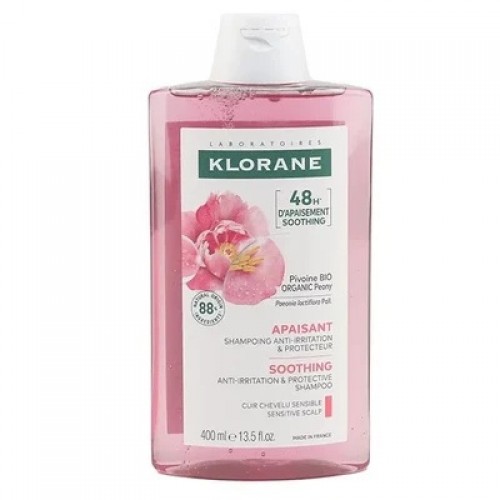 Klorane Pivoine Σαμπουάν για το Ευαίσθητο & Ερεθισμένο Τριχωτό με Παιώνια 400ml