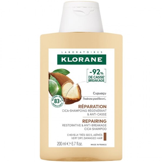 Klorane Repairing Cica-Shampoo with Cupuacu Επανορθωτικό Σαμπουάν Κατά του Σπασίματος με Κουπουάσου 200ml