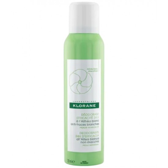 Klorane Deodorant Efficacite 24h L' althea Blanc, Αποσμητικό Σπρέι 24ωρης Διάρκειας με Λευκή Αλθέα 125ml Klorane Deodorant Efficacite 24h L' althea Blanc, Αποσμητικό Σπρέι 24ωρης Διάρκειας με Λευκή Αλθέα 125ml