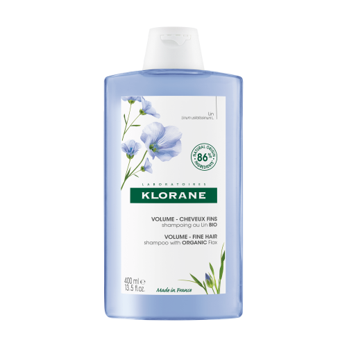 Klorane Linum Σαμπουάν για Όγκο με Ίνες Λιναριού BIO 400ml