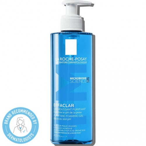 La Roche Posay Effaclar Gel Moussant Purifiant, Τζελ Καθαρισμού για Μικτή - Λιπαρή Επιδερμίδα, 400ml