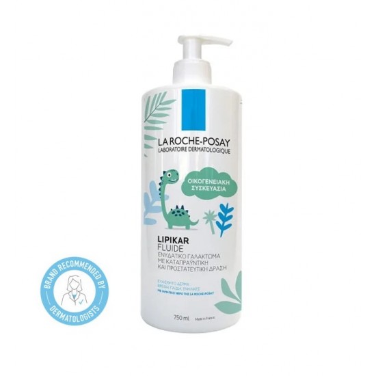 La Roche Posay Lipikar Fluide, Ενυδατικό Γαλάκτωμα για Βρέφη, Παιδιά & Ενήλικες 750ml