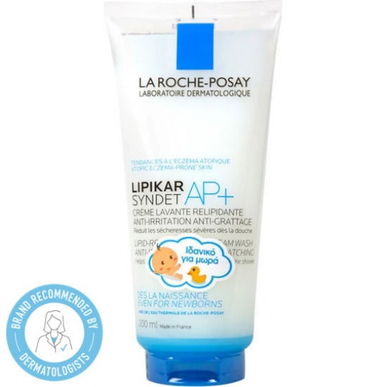 La Roche Posay Lipikar Syndet ΑP+, Κρέμα Καθαρισμού Αναπλήρωσης Λιπιδίων Κατά των Ερεθισμών 200ml