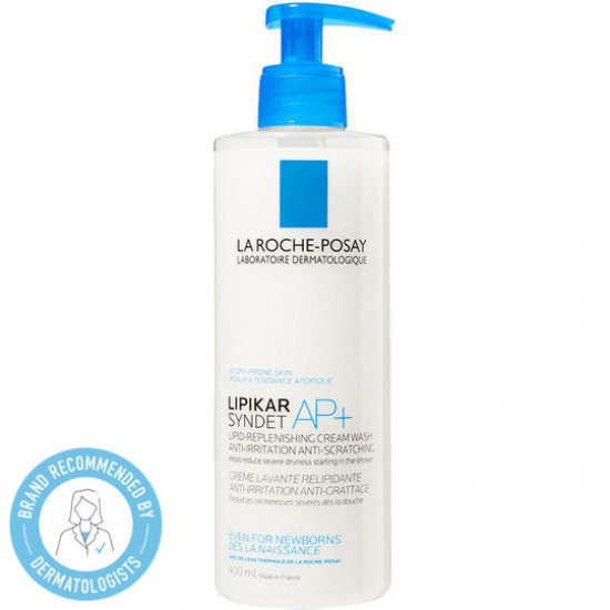 La Roche Posay Lipikar Syndet AP+ Cream 400ml Κρέμα Καθαρισμού Αναπλήρωσης Λιπιδίων Κατά των Ερεθισμών