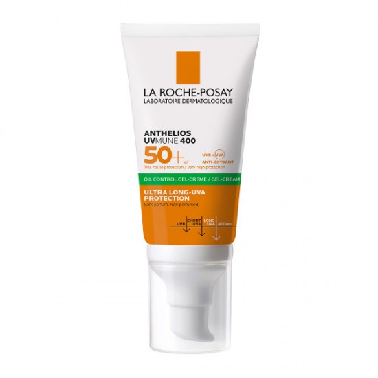 La Roche Posay Anthelios UVMune 400 Oil Control Gel-Cream SPF50+ Αντηλιακή Κρέμα Προσώπου για Ματ Αποτέλεσμα 50ml