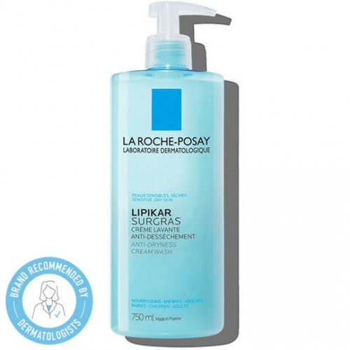 La Roche Posay Lipikar Surgras Καθαριστικό σε Υφή Κρέμας για Καταπολέμηση της Ξηρότητας, 750ml La Roche Posay Lipikar Surgras Καθαριστικό σε Υφή Κρέμας για Καταπολέμηση της Ξηρότητας, 750ml