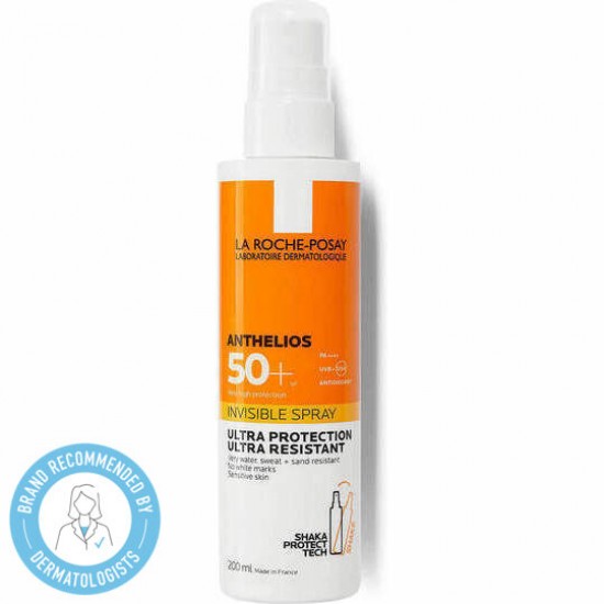 La Roche Posay Anthelios Invisible Spray SPF50+, Αντηλιακό Spray Σώματος 200ml La Roche Posay Anthelios Invisible Spray SPF50+, Αντηλιακό Spray Σώματος 200ml