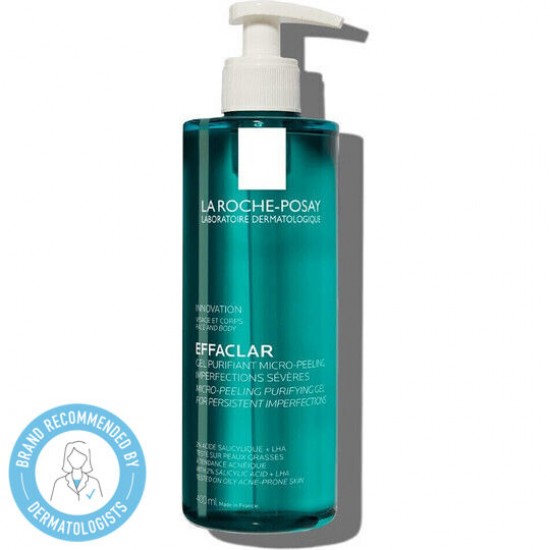 La Roche Posay Effaclar Micro-Peeling Gel Αφρώδες Gel Καθαρισμού & Απολέπισης, Πρόσωπο & Σώμα 400ml