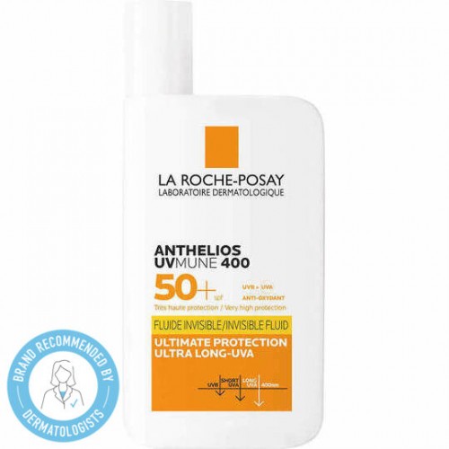 La Roche Posay Anthelios UVmune 400 Invisible Fluid SPF50+, Πολύ Υψηλή Αντηλιακή Προστασία, Χωρίς Άρωμα 50ml La Roche Posay Anthelios UVmune 400 Invisible Fluid SPF50+, Πολύ Υψηλή Αντηλιακή Προστασία, Χωρίς Άρωμα 50ml