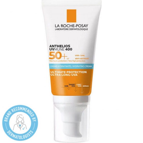 La Roche-Posay Anthelios UVmune 400 Hydrating Cream SPF50+, Αντηλιακή Ενυδατική Κρέμα, με Άρωμα 50ml La Roche-Posay Anthelios UVmune 400 Hydrating Cream SPF50+, Αντηλιακή Ενυδατική Κρέμα, με Άρωμα 50ml