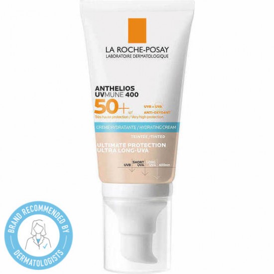 La Roche-Posay Anthelios UVmune 400 Hydrating Cream SPF50+, Αντηλιακή Ενυδατική Κρέμα, με Χρώμα 50ml La Roche-Posay Anthelios UVmune 400 Hydrating Cream SPF50+, Αντηλιακή Ενυδατική Κρέμα, με Χρώμα 50ml
