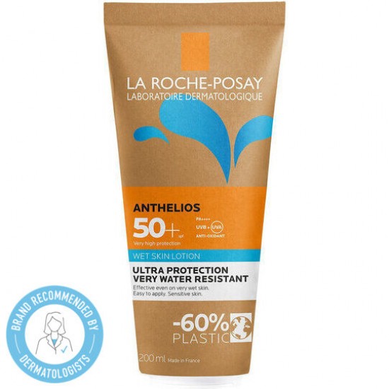  La Roche-Posay Anthelios Wetskin SPF50+ Αντηλιακό Γαλάκτωμα Σώματος Ακόμη Και Για Το Βρεγμένο Δέρμα 200ml