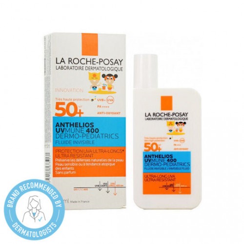 La Roche-Posay Anthelios UVMUNE 400 Dermo-Pediatrics Invisible Fluid SPF50+ Παιδικό Αντηλιακό για το Ευαίσθητο Δέρμα 50ml La Roche-Posay Anthelios UVMUNE 400 Dermo-Pediatrics Invisible Fluid SPF50+ Παιδικό Αντηλιακό για το Ευαίσθητο Δέρμα 50ml