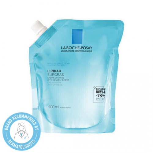 La Roche Posay Lipikar Surgras Καθαριστικό σε Υφή Κρέμας για Καταπολέμηση της Ξηρότητας, Refill 400ml La Roche Posay Lipikar Surgras Καθαριστικό σε Υφή Κρέμας για Καταπολέμηση της Ξηρότητας, Refill 400ml