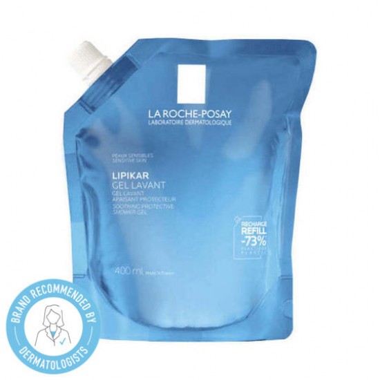 La Roche Posay Lipikar Gel Lavant, Απαλός Καθαρισμός Προσώπου & Σώματος, Βρέφη, Παιδιά, Ενήλικες Refill 400ml