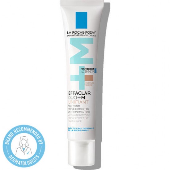 La Roche-Posay Effaclar Duo+Μ Unifiant Medium Επανορθωτική Κρέμα Προσώπου κατά των Ατελειών με Χρώμα 40ml La Roche-Posay Effaclar Duo+Μ Unifiant Medium Επανορθωτική Κρέμα Προσώπου κατά των Ατελειών με Χρώμα 40ml
