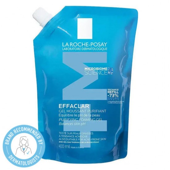La Roche-Posay Effaclar Purifying Foaming Gel +Μ Refill Καθαρισμός για το Λιπαρό Δέρμα με Τάση Ακμής, 400ml