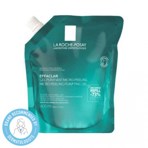La Roche Posay Effaclar Micro-Peeling Refill Ανταλλακτικό Gel Καθαρισμού για Ατέλειες Προσώπου & Σώματος 400ml La Roche Posay Effaclar Micro-Peeling Refill Ανταλλακτικό Gel Καθαρισμού για Ατέλειες Προσώπου & Σώματος 400ml