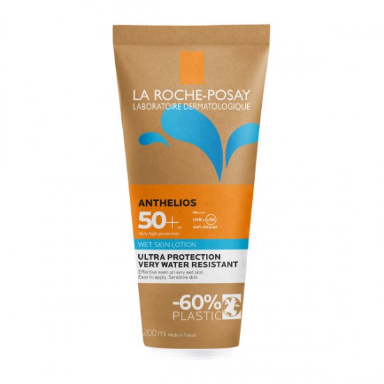  La Roche-Posay Anthelios Wetskin SPF50+ Αντηλιακό Γαλάκτωμα Σώματος Ακόμη Και Για Το Βρεγμένο Δέρμα 200ml