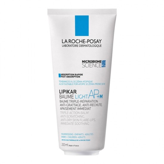 La Roche Posay Lipikar Baume Light AP+ M Μαλακτικό Βάλσαμο με Τριπλή Δράση Ενάντια στο Κνησμό 200ml