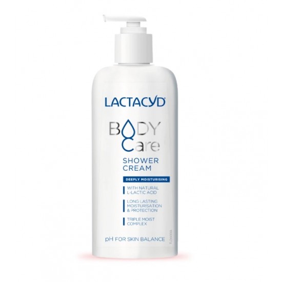 Lactacyd Body Care Κρεμώδες Αφρόλουτρο για Πρόσωπο & Σώμα, Εμπλουτισμένο με Triple Moist Complex 300ml